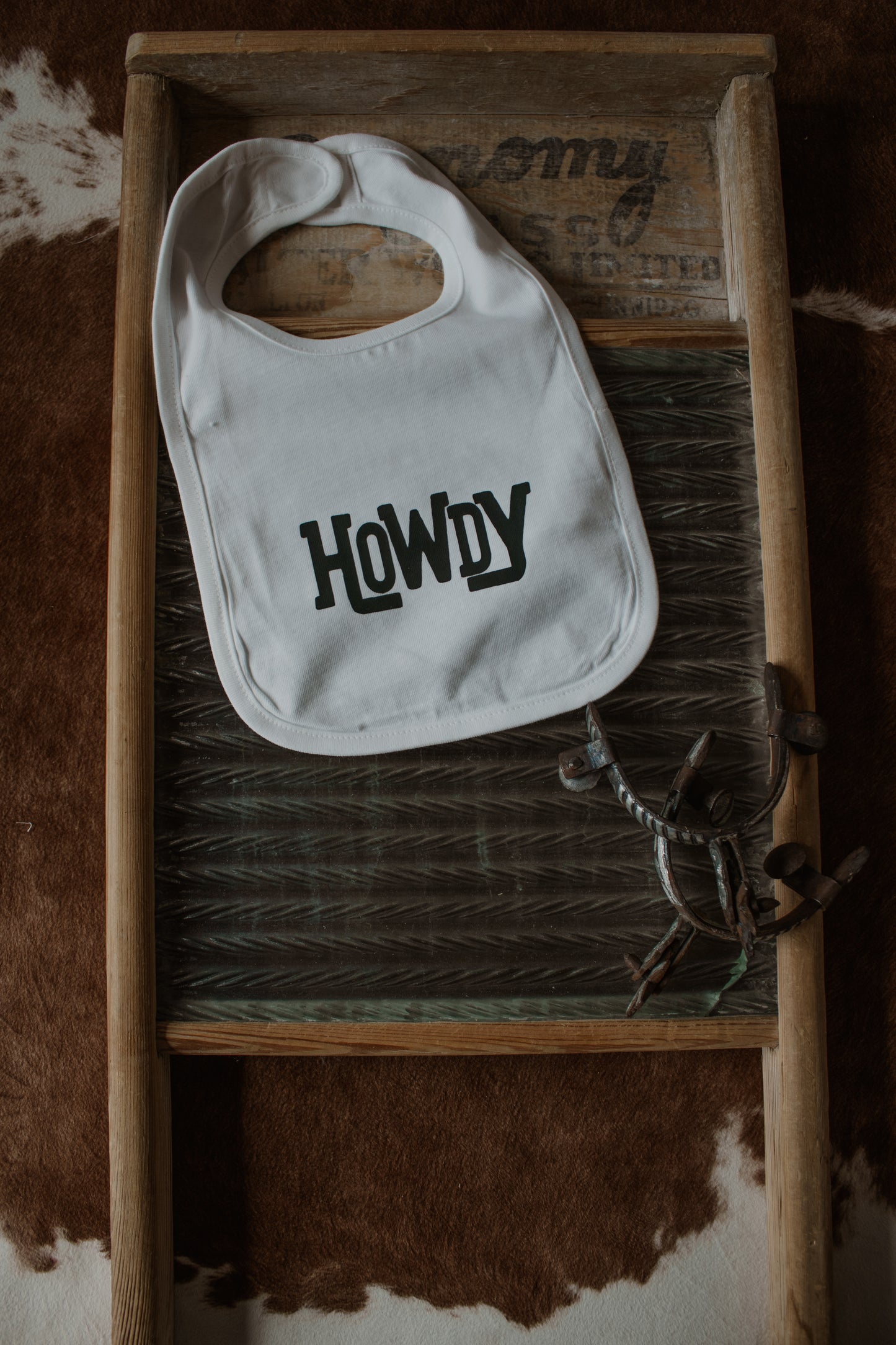 Howdy Bib - White