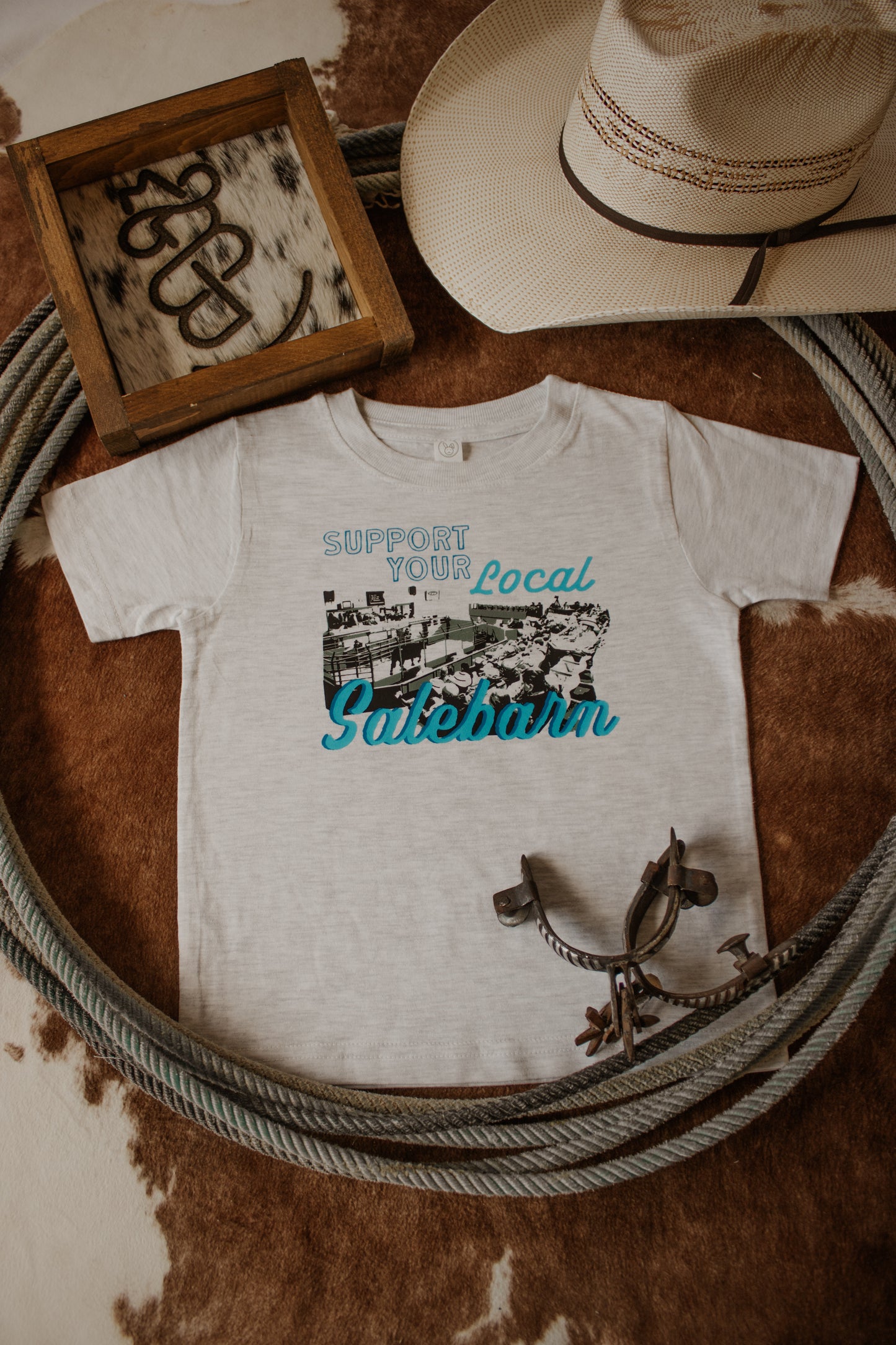 Support Your Local Salebarn Toddler Tee - Light Grey