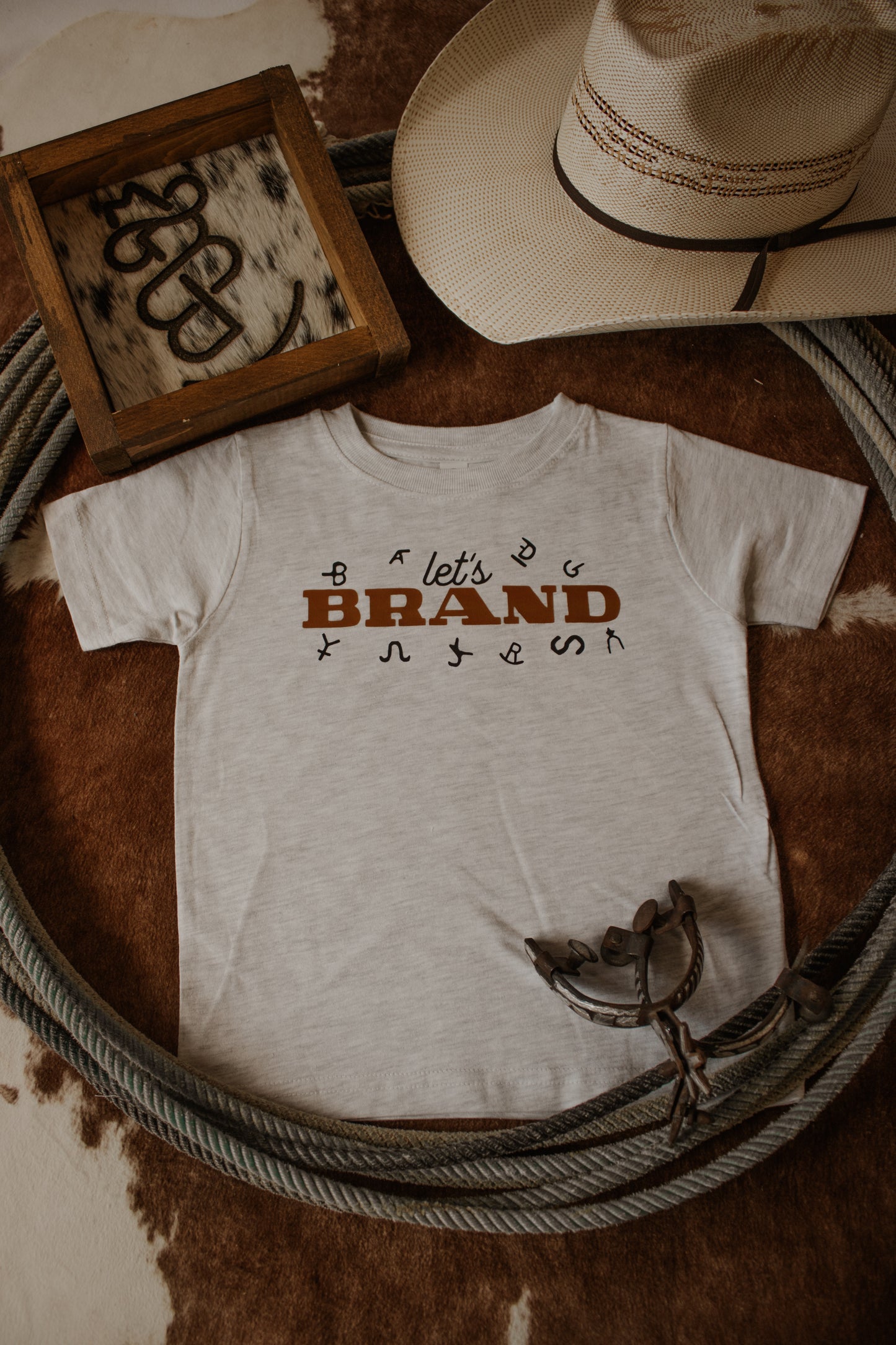 Let’s Brand Toddler Tee - Light Grey