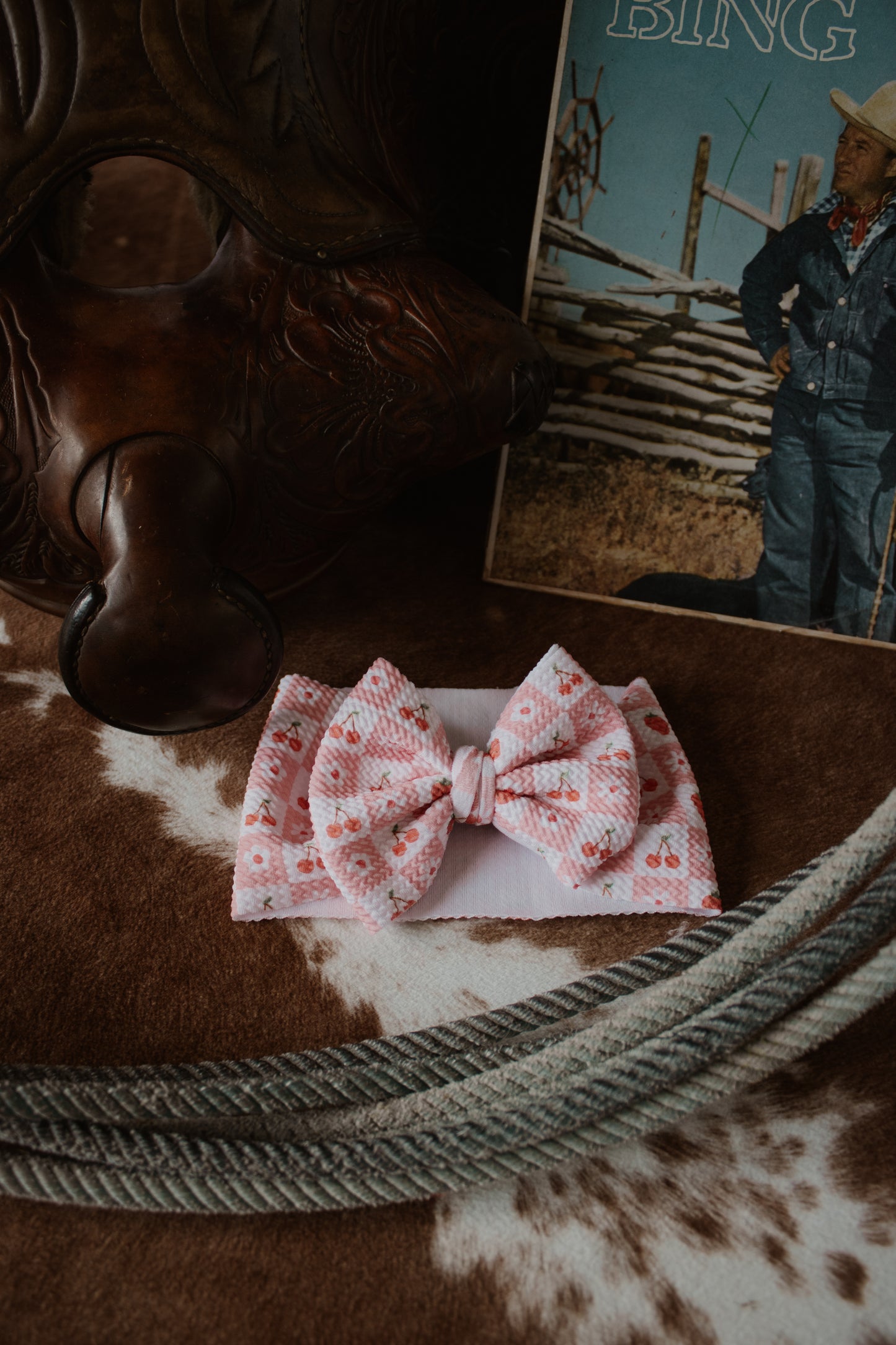 Checkered Cherry & Daisy