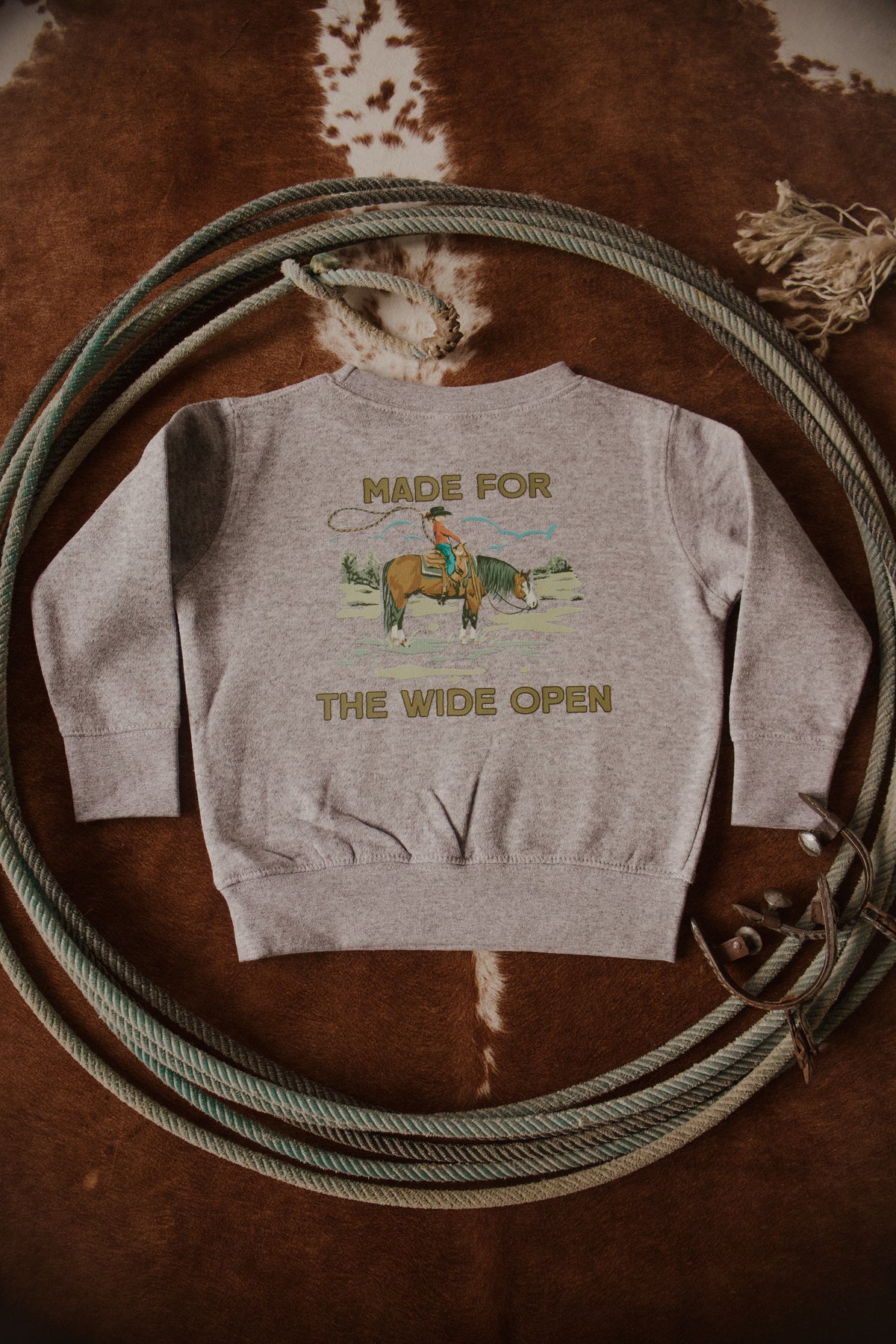 Made For The Wide Open Toddler Fleece Crewneck Sweatshirt PREORDER - SHIPS IN 5 BUSINESS DAYS