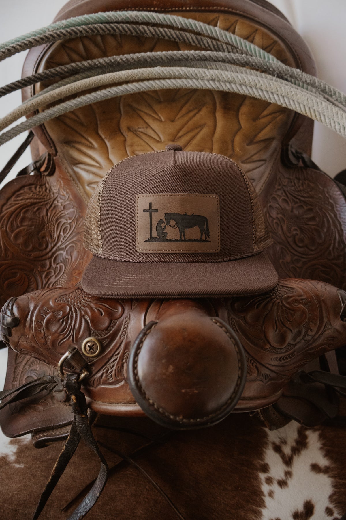Cowboy Cross Youth Hat