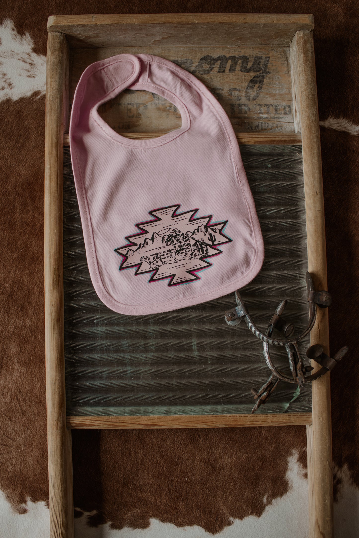 Aztec Cowgirl Bib - Pink