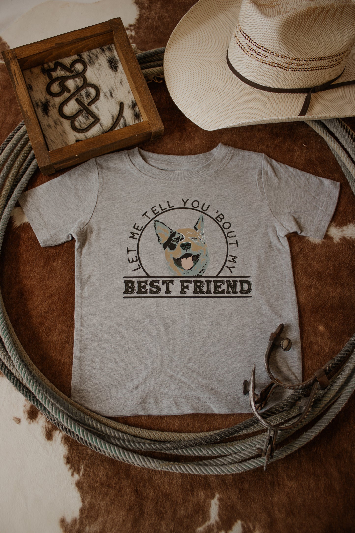 Best Friend Toddler Tee - Grey