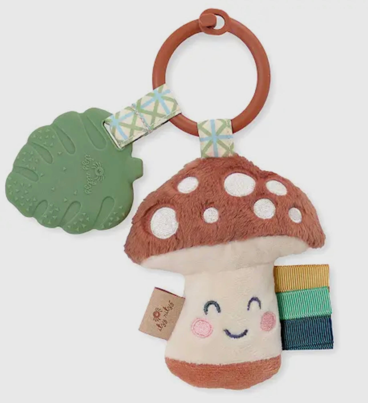 Itzy Pal™ Plush + Teether Mushroom