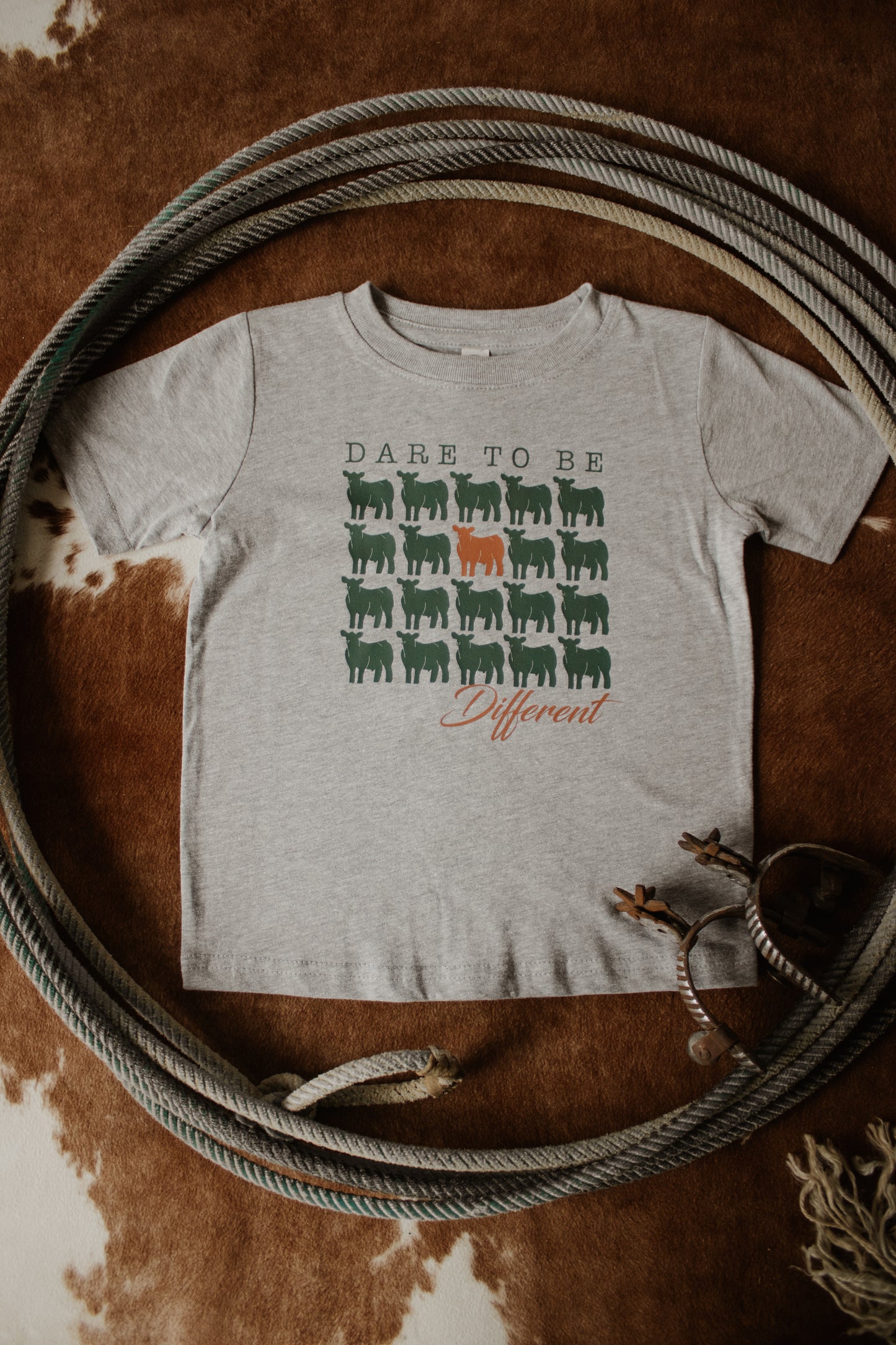 Dare To Be Different Toddler Tee - Grey