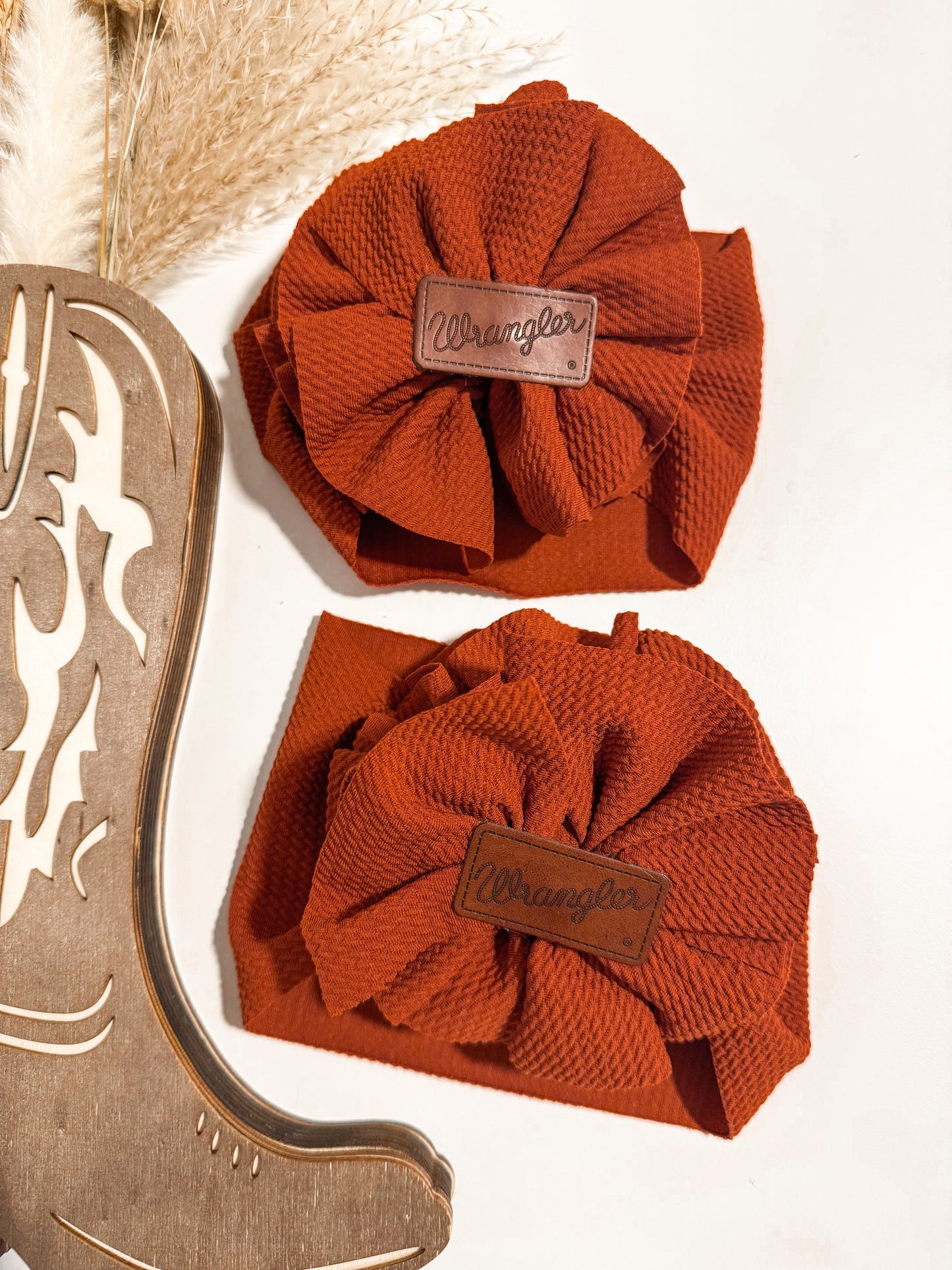 Rust Shredded Wrangler Bow