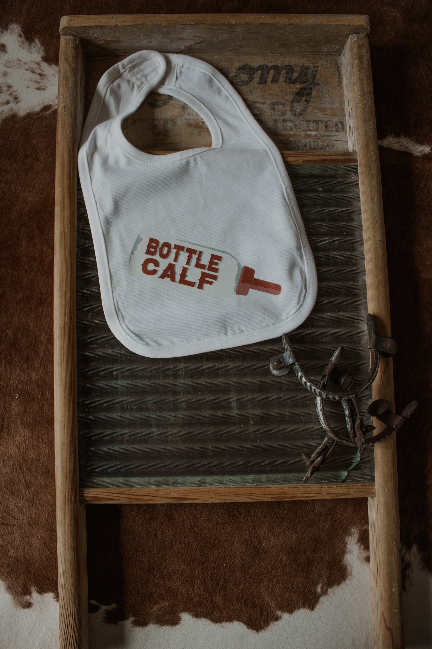 Bottle Calf Bib - White