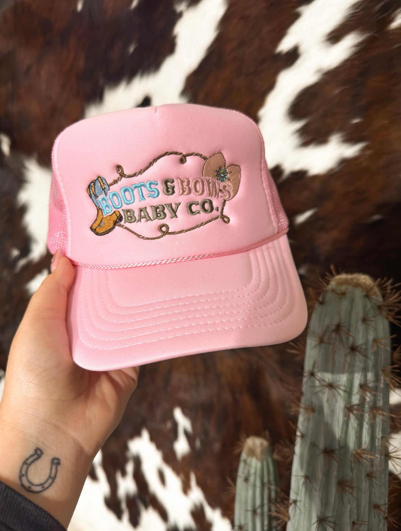 Boots & Bows Baby Co Adult Hat