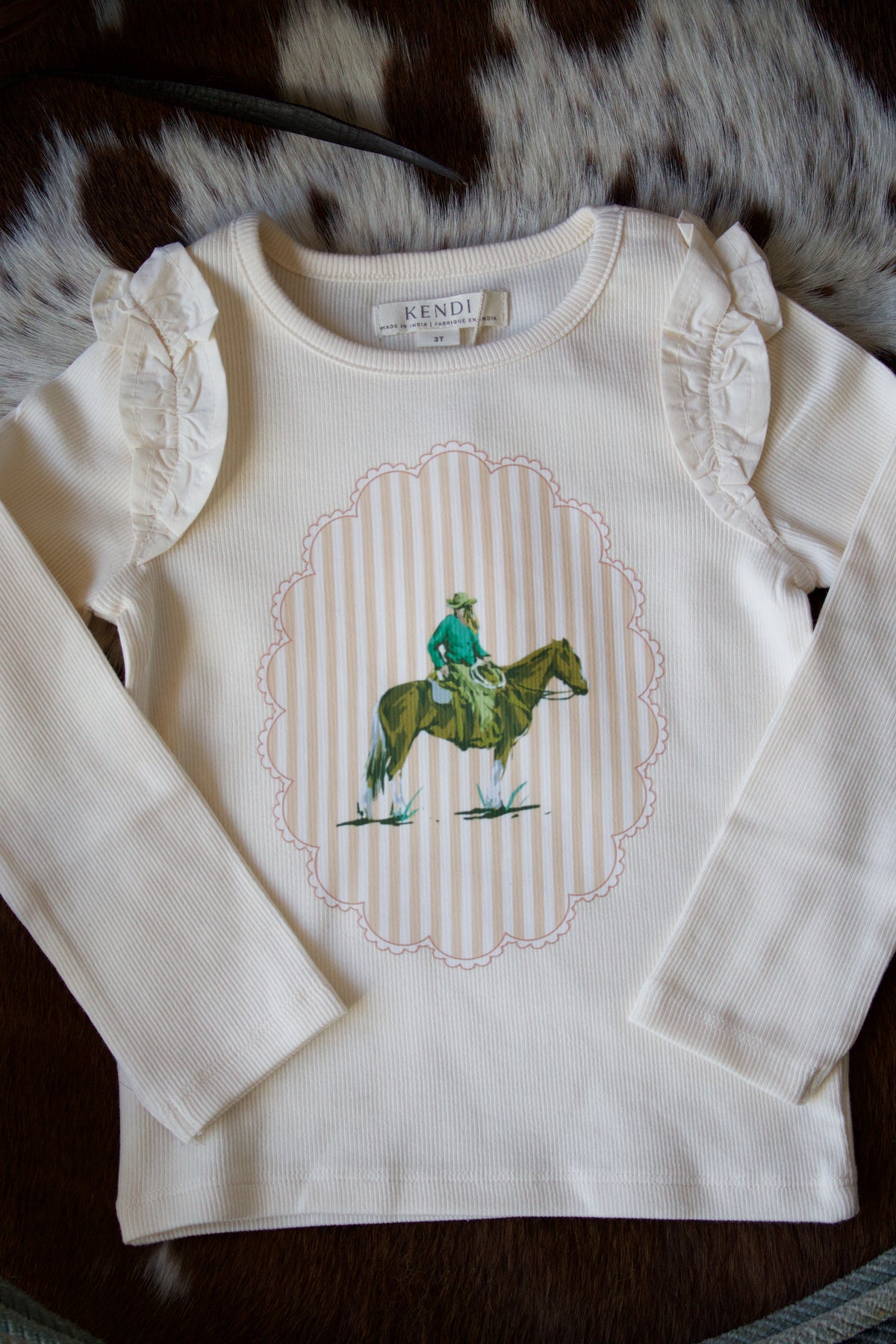 Blaire Ribbed Long Sleeve Ruffle