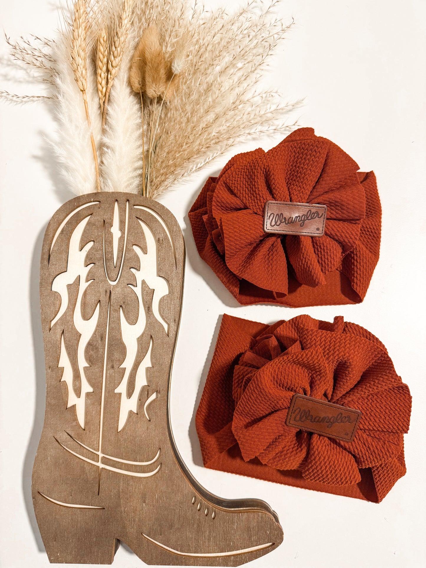 Rust Shredded Wrangler Bow