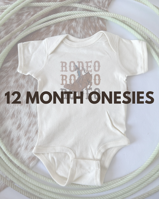 12 Month Onesies