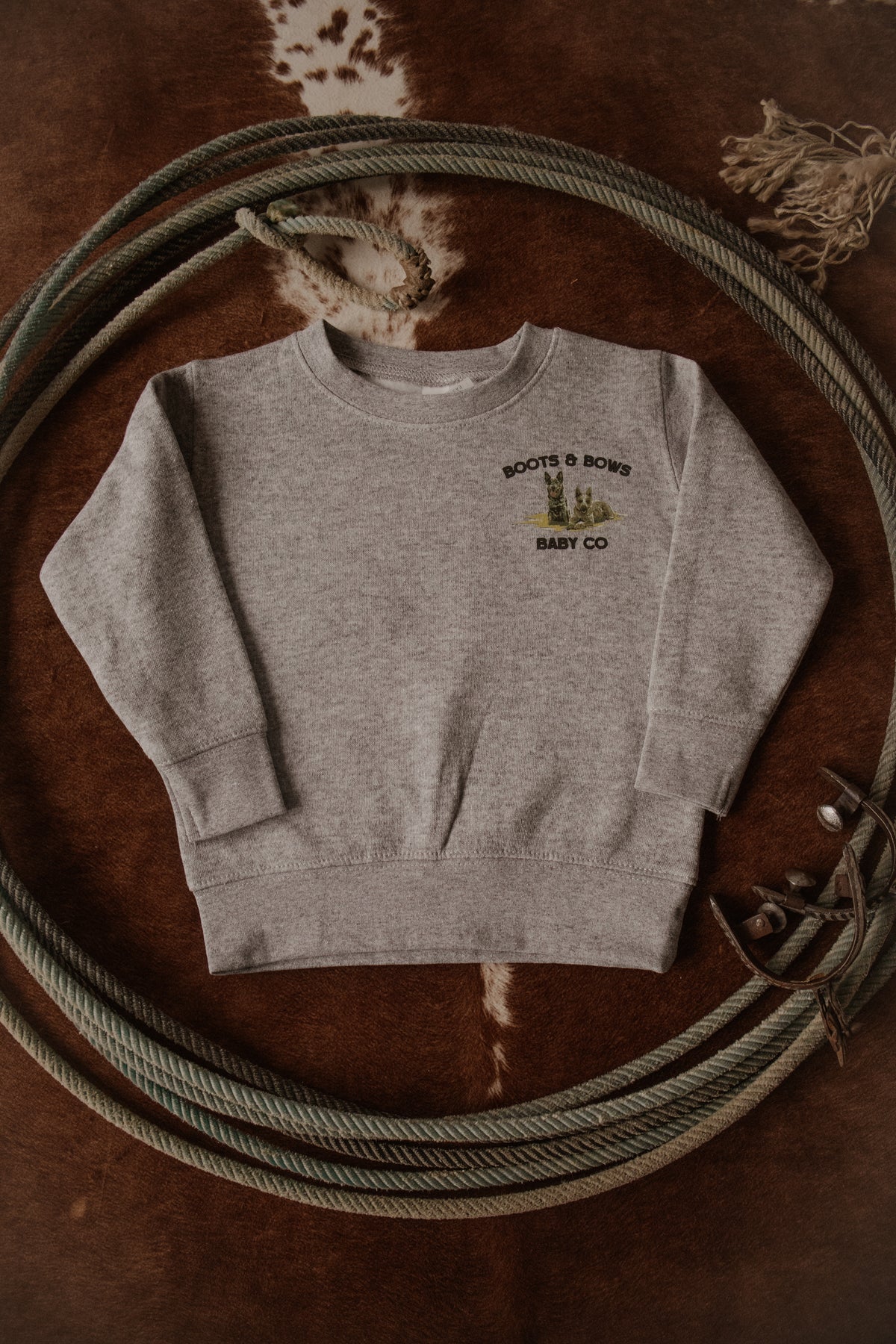 Raised With The Cows Toddler Fleece Crewneck Sweatshirt PREORDER - SHIPS IN 5 BUSINESS DAYS