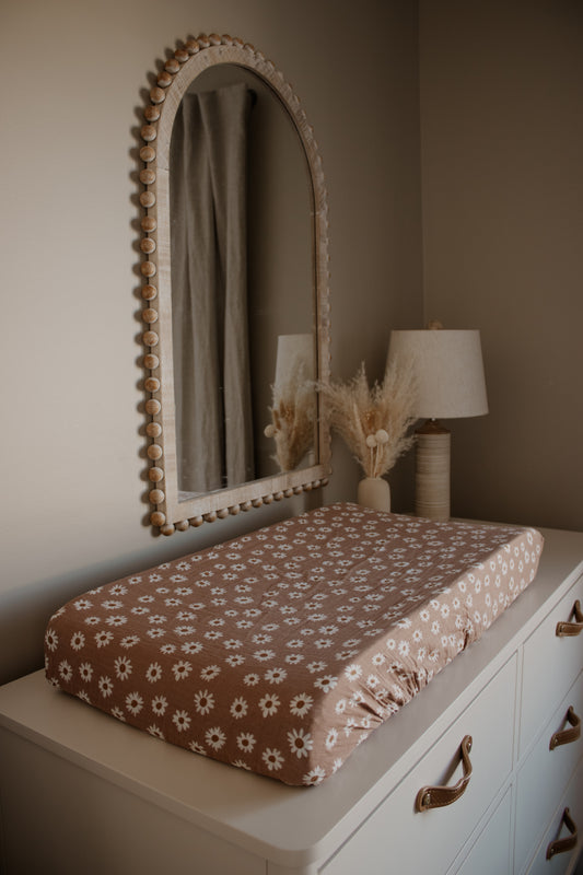 Daisy Dream Muslin Changing Pad Cover