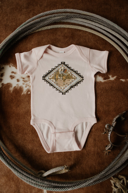 Cowgirl Onesie - Pink