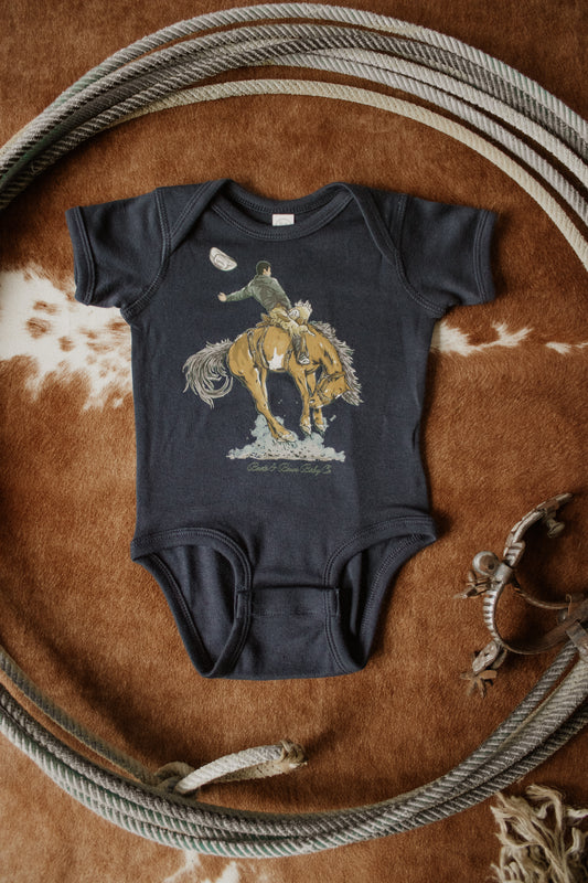 Bronc Onesie - Navy