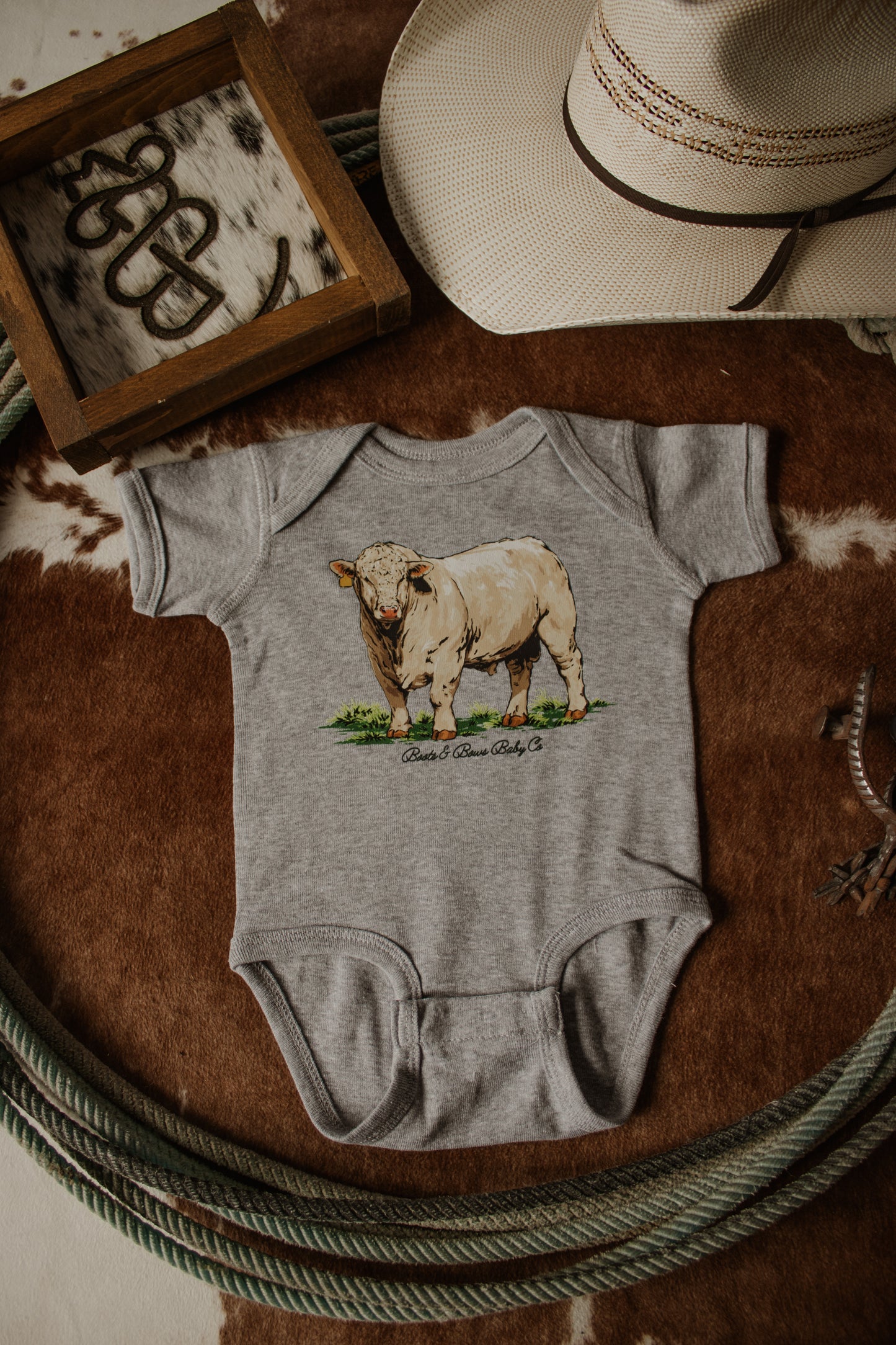Charolais Onesie - Grey