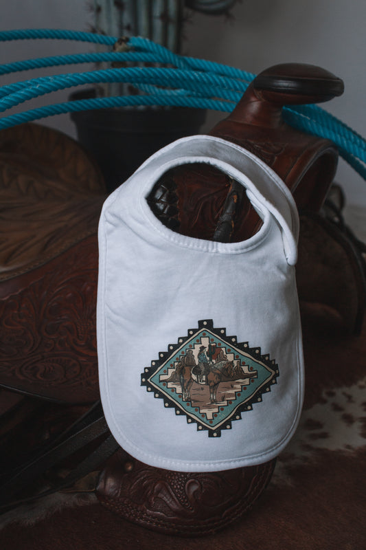 Desert Horse - White Drool Bib