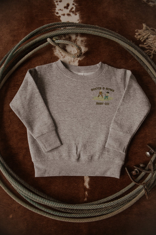 Made For The Wide Open Toddler Fleece Crewneck Sweatshirt PREORDER - SHIPS IN 5 BUSINESS DAYS