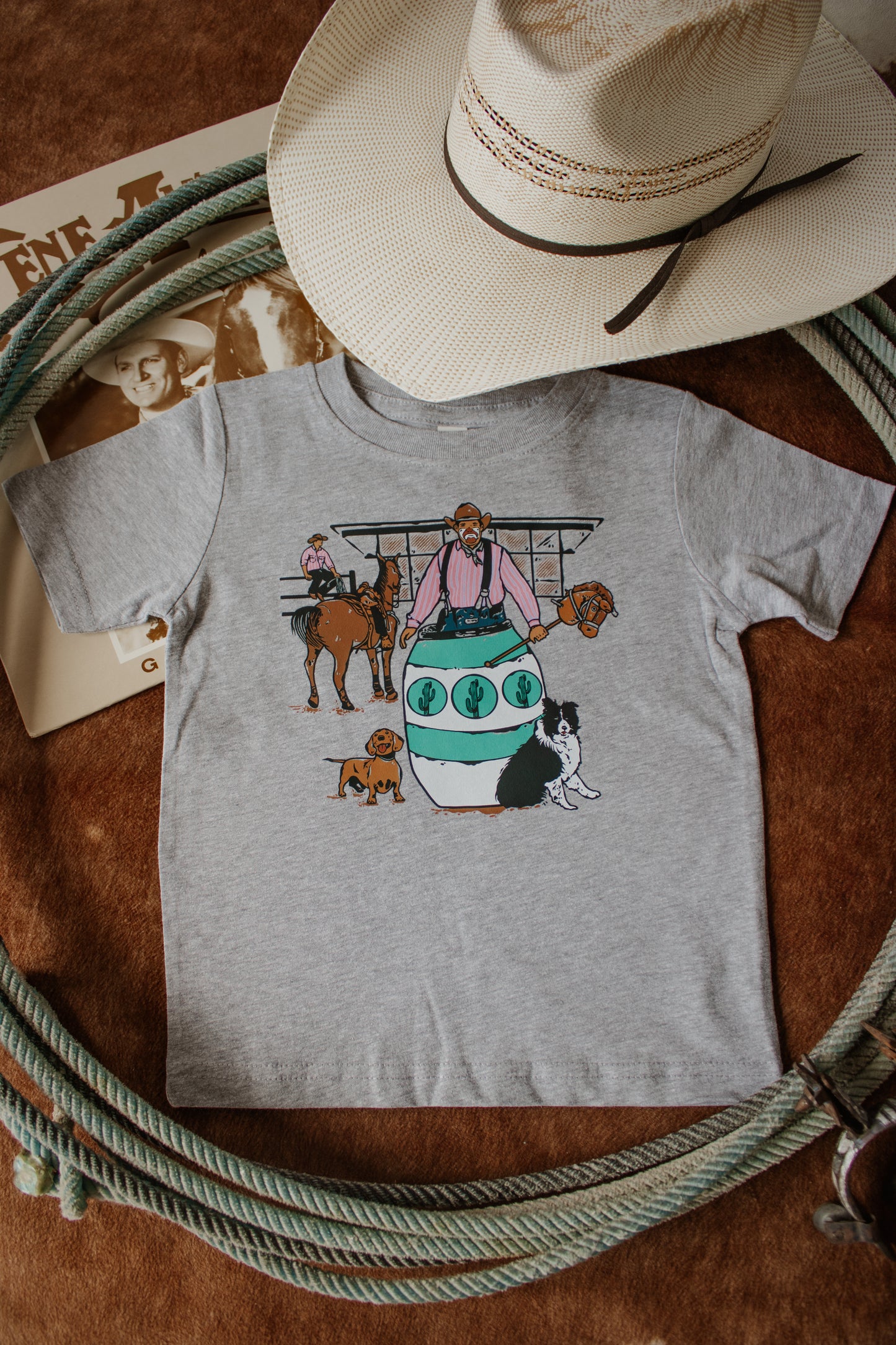 Rodeo Clown Grey Toddler Tee