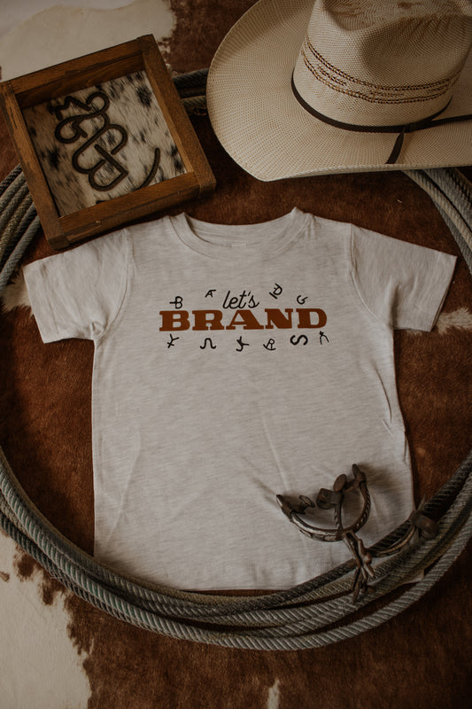 Let’s Brand Toddler Tee - Light Grey