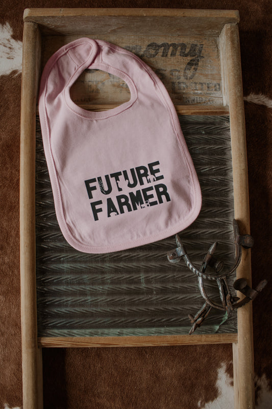 Future Farmer Bib - Pink