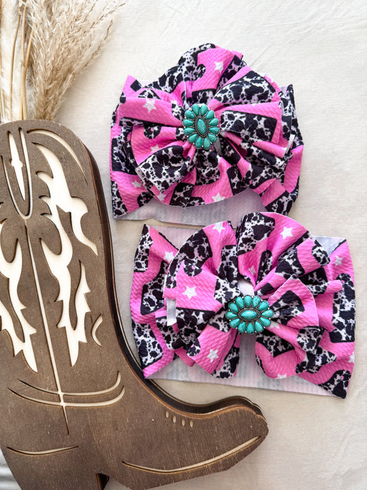 Cow Tag Shredded Bow