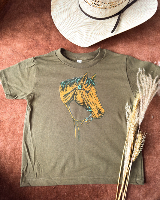 Horse Head - Military Green