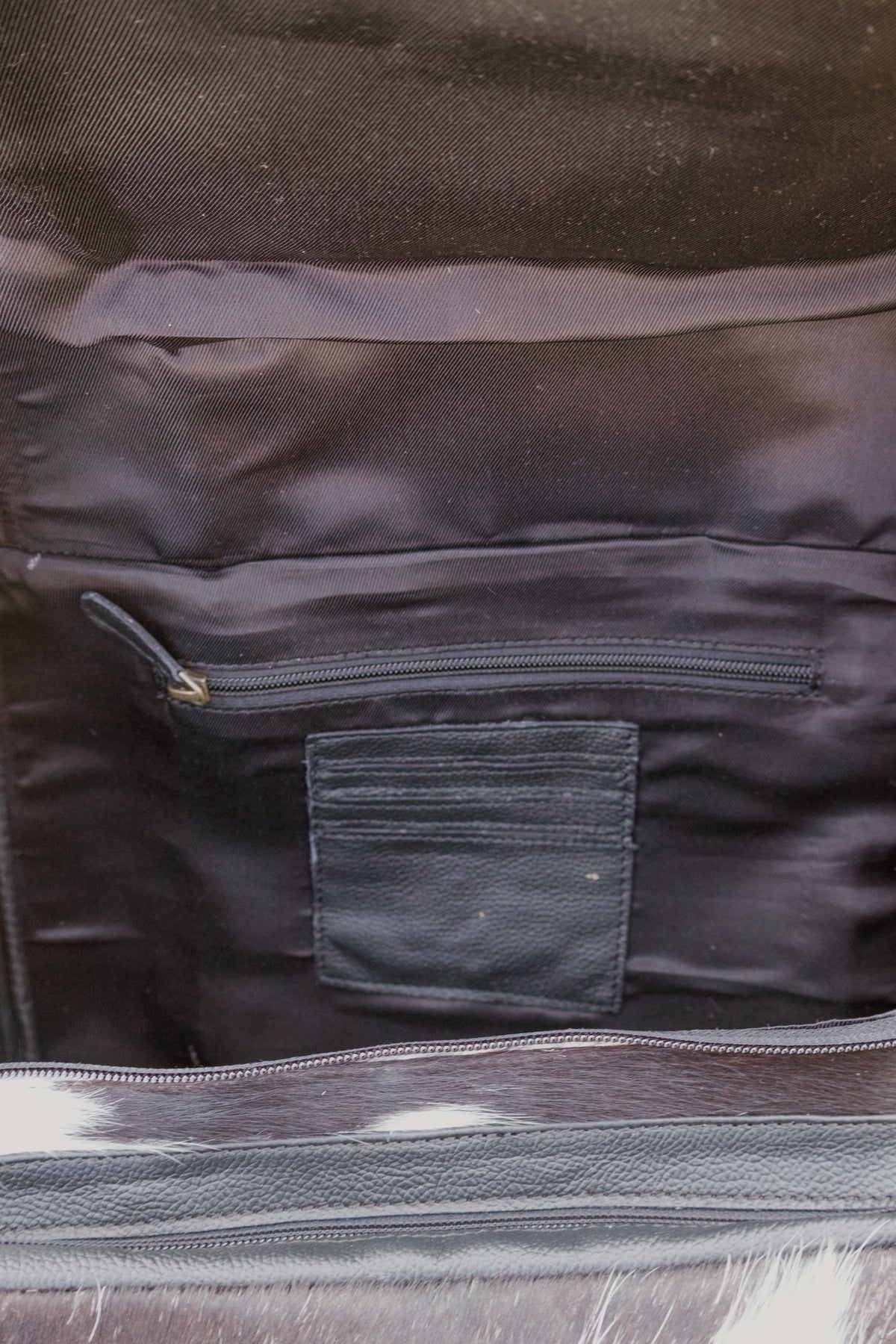 Black Tooled Cowhide Diaper Bag