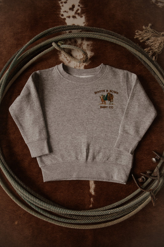 Wild Child Toddler Fleece Crewneck Sweatshirt PREORDER - SHIPS IN 5 BUSINESS DAYS