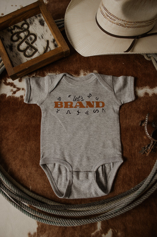 Let’s Brand Onesie - Grey