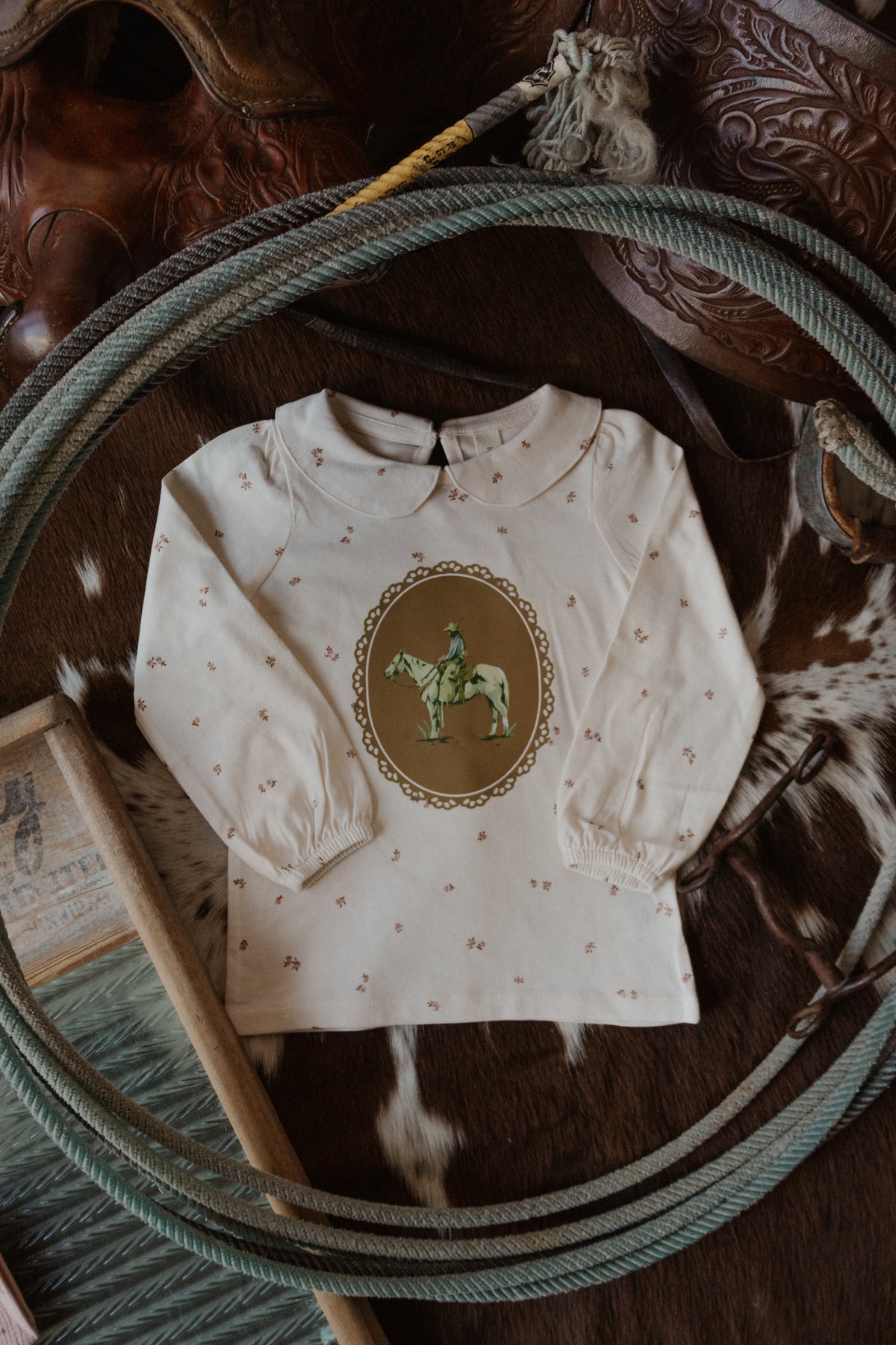 Long Sleeve Peter Pan Collared Toddler Top