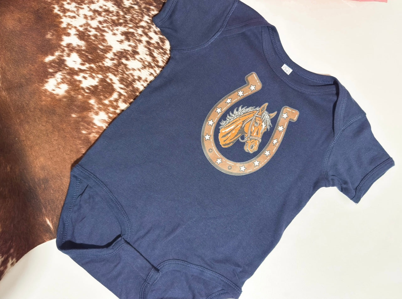Horseshoe Onesie - 24M