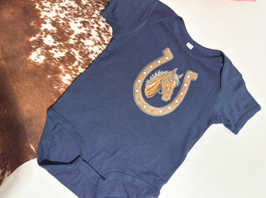 Horseshoe Onesie - 24M