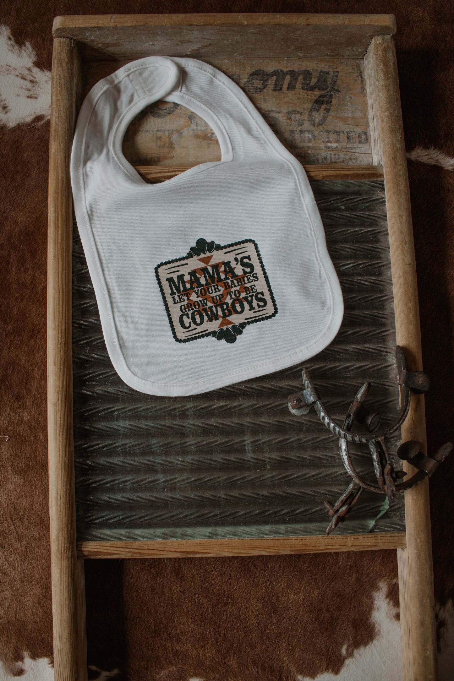 Cowboy Bib - White
