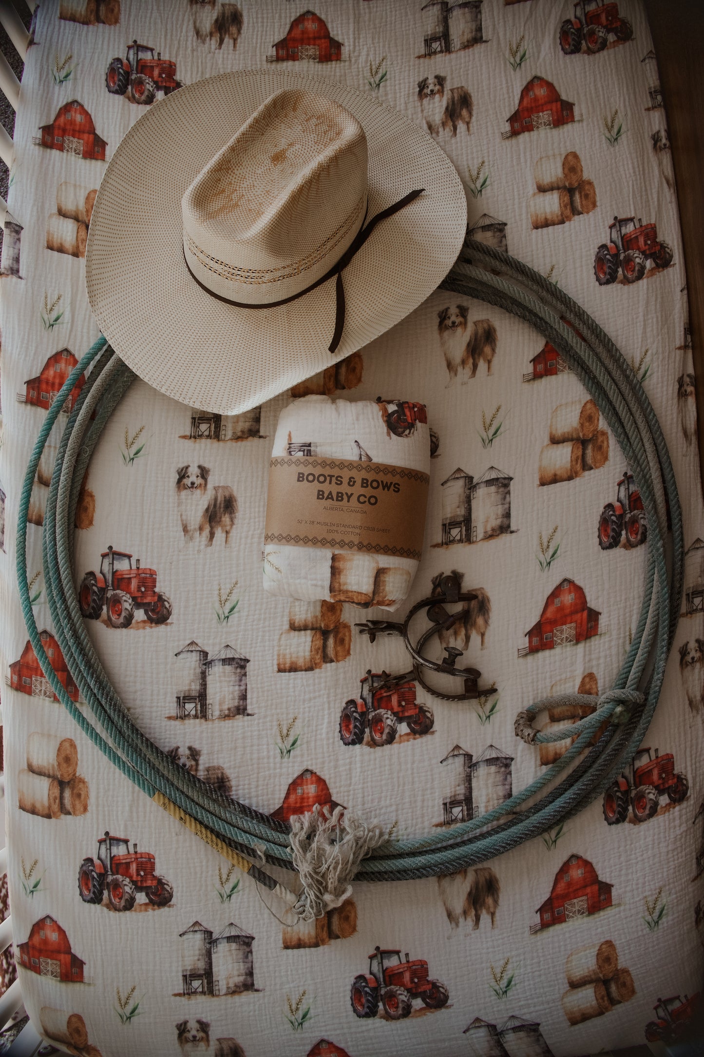 Farm Kid Crib Sheet