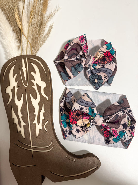 Cutie Country Head Wrap Bow