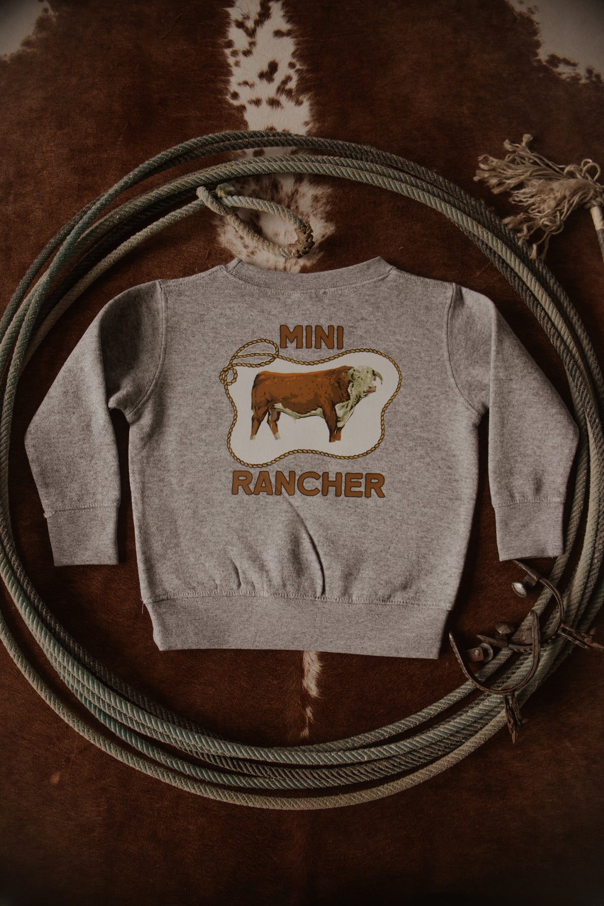 Mini Rancher Toddler Fleece Crewneck Sweatshirt PREORDER - SHIPS IN 5 BUSINESS DAYS
