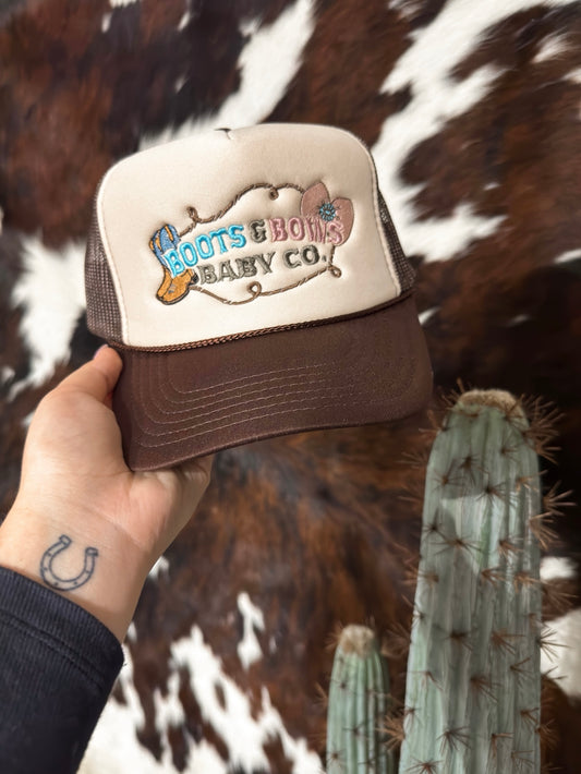 Boots & Bows Baby Co Adult Hat