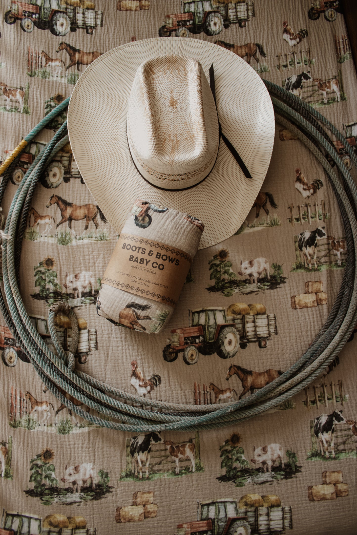 Farmyard Crib Sheet