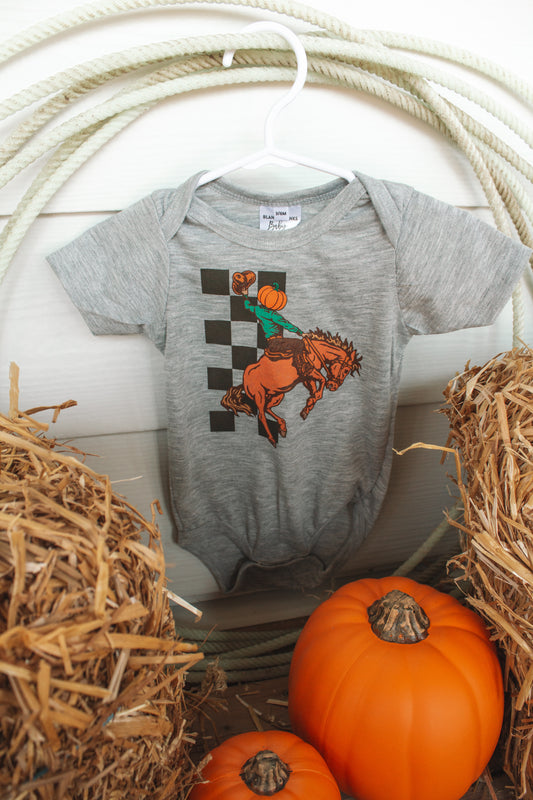 Pumpkin Bronc Onesie