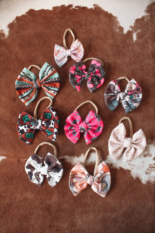 Nylon Headband Bows