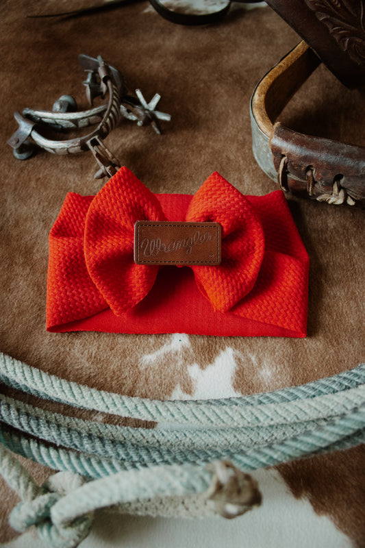 Red Wrangler Patch Bow
