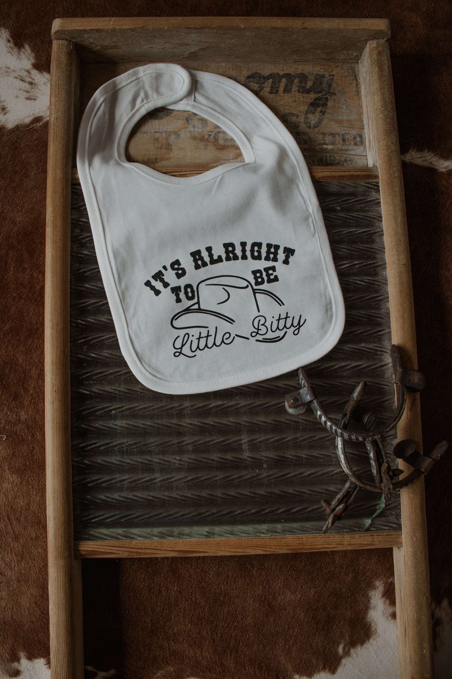 Little Bitty Bib - White