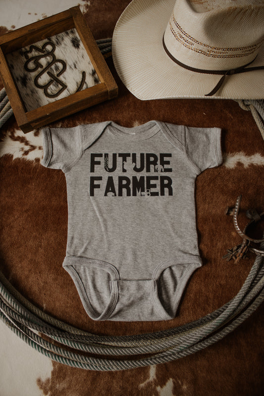 Future Farmer Onesie - Grey
