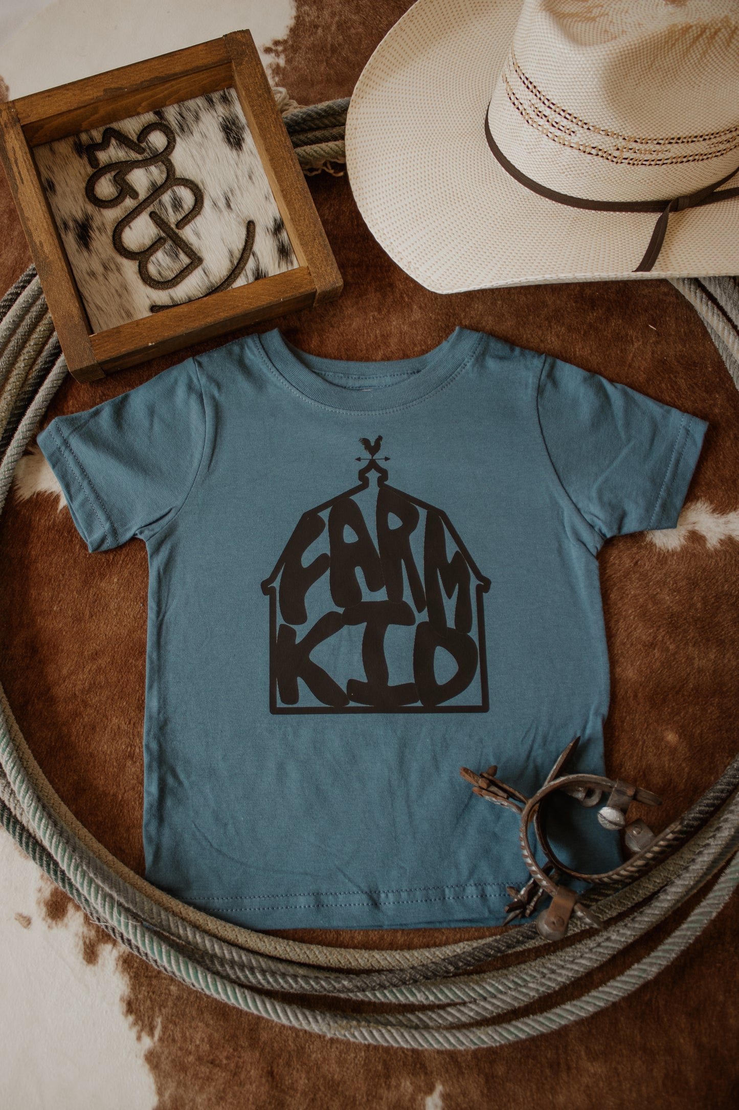 Farm Kid Toddler Tee - Blue