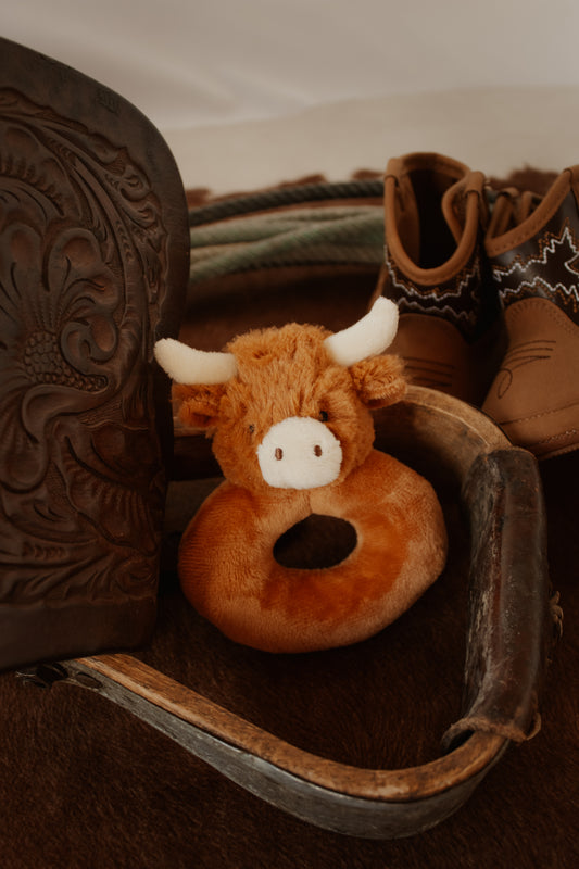 Horned Highland Cow Baby Plush Ratter