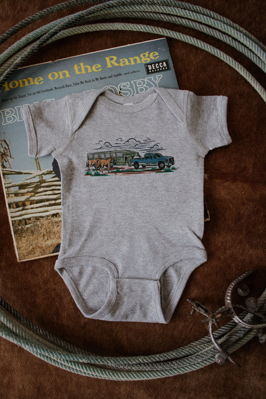 Horse Trailer Onesie