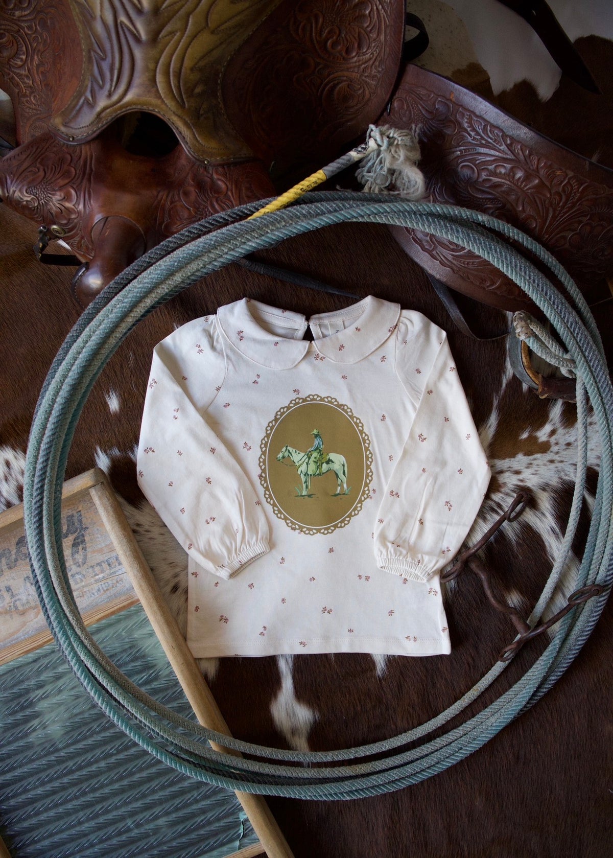 Long Sleeve Peter Pan Collared Toddler Top
