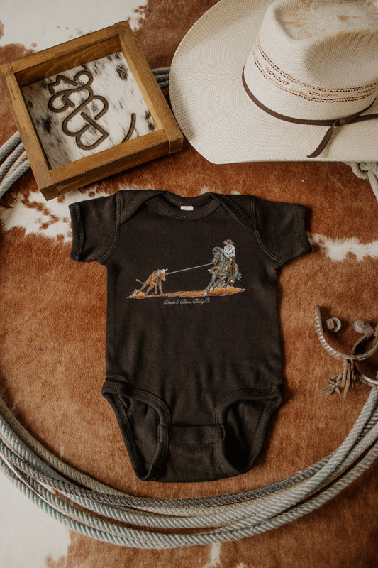 Calf Roper Onesie - Black